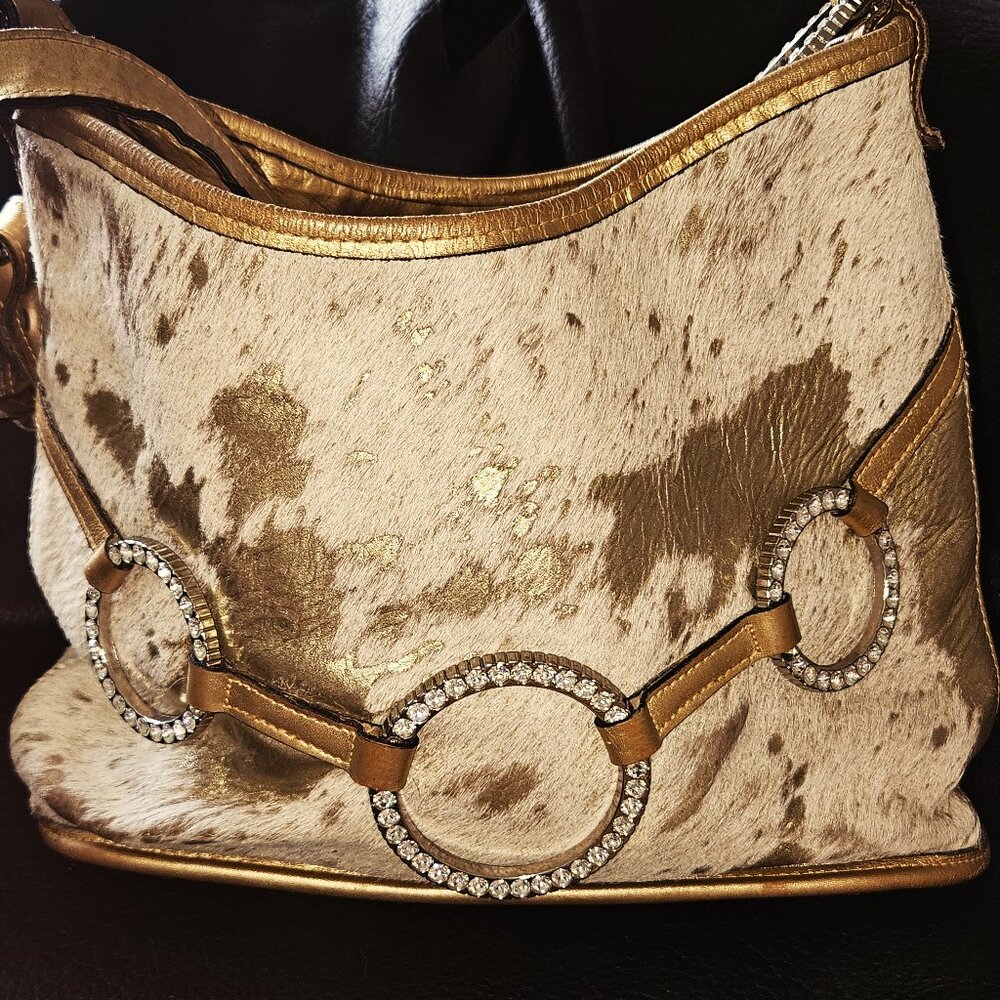 Raviani Acid Washed Hair On Hide GORGEOUS Bag
